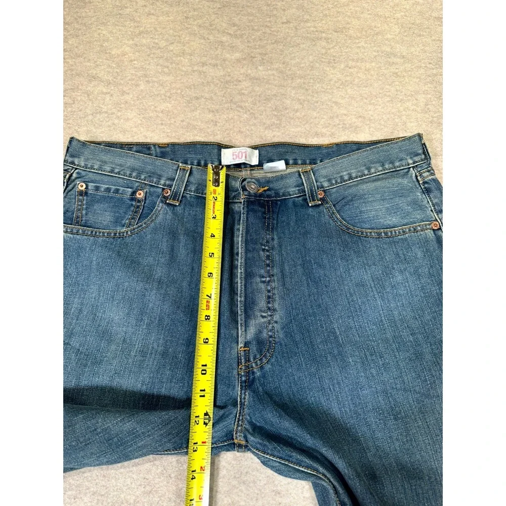 VTG Levis 501‎ Original Fit Jeans Mens 38x30 Blue Denim Button Fly Straight Leg